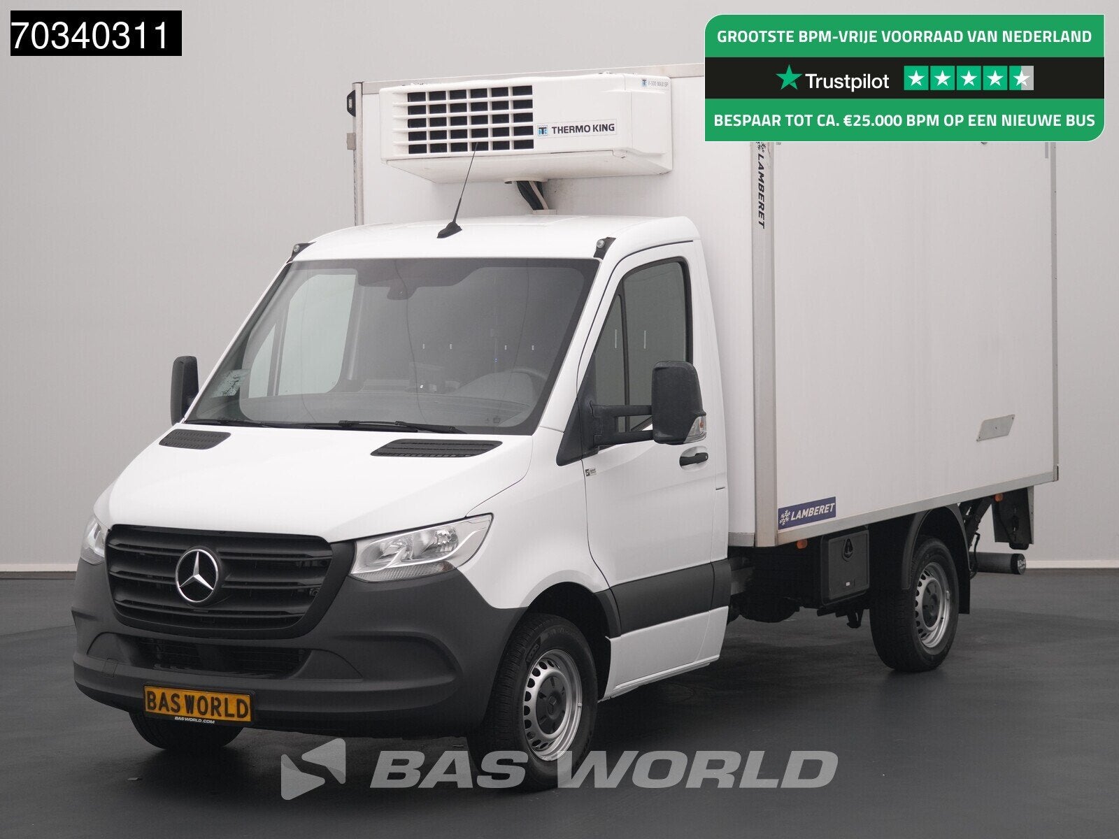 Mercedes Sprinter 317 CDI Automaat Koel/Vrieswagen Laadklep, Automaat, Stof, Gebruikt, Euro 6