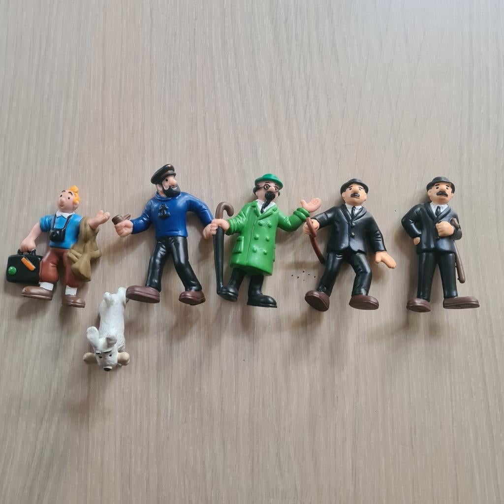 Tintin série complète schleich  1985 rare, Collections, Enlèvement ou Envoi, Tintin