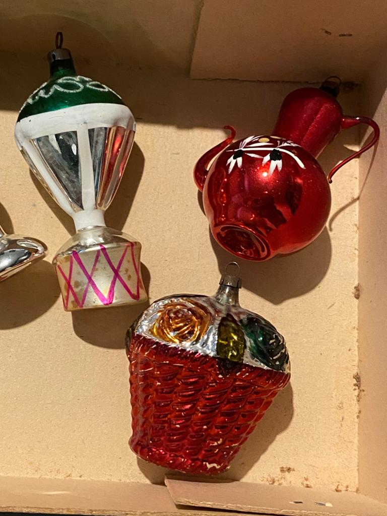 Antieke kerstballen, Ophalen of Verzenden, Zo goed als nieuw