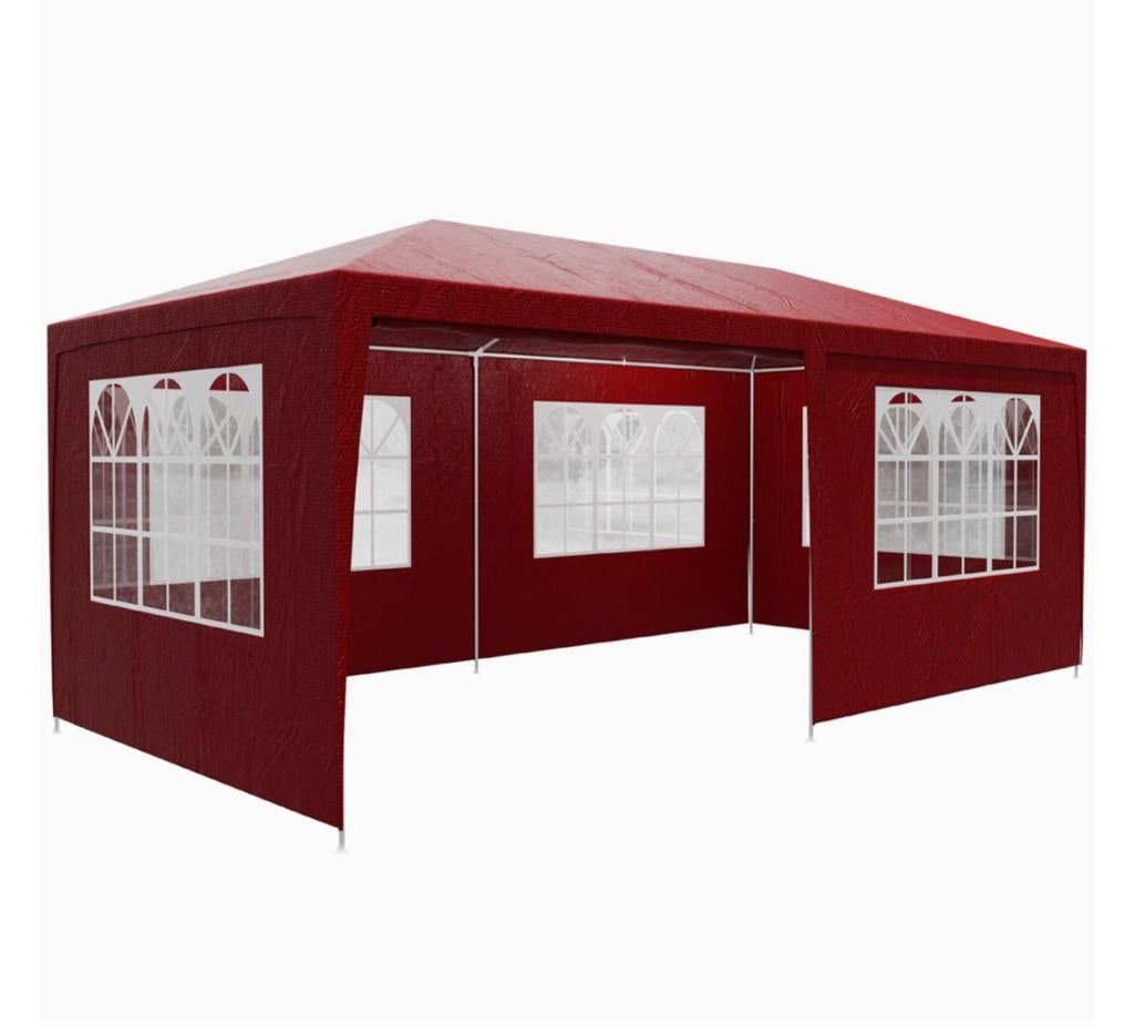 Tonnelle 6x3m tubulaire avec parois laterales, Jardin & Terrasse, Enlèvement, Comme neuf