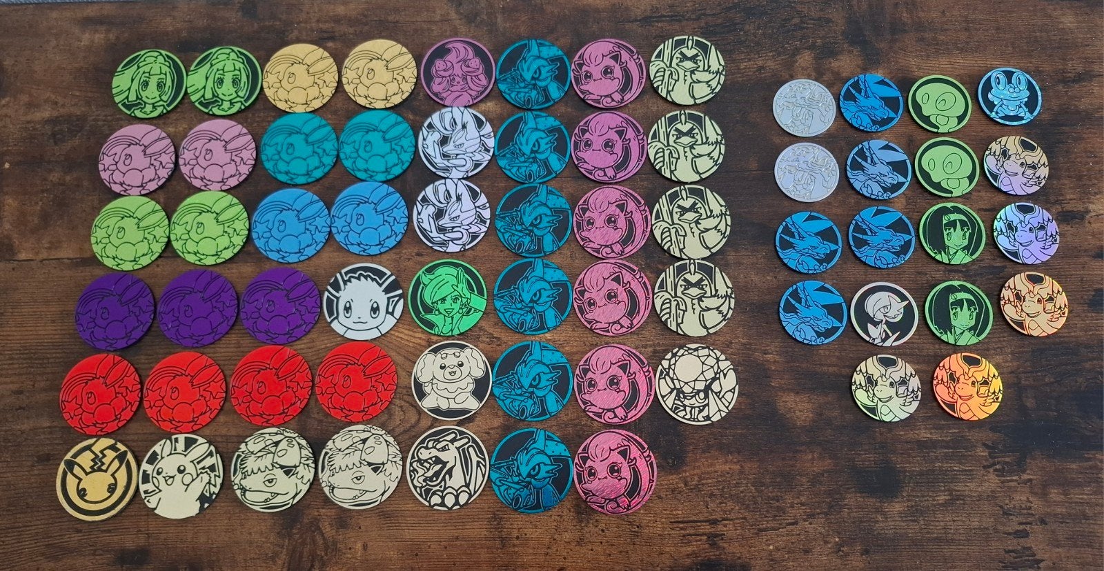 65 Pokemon munten, Hobby en Vrije tijd, Verzamelkaartspellen | Pokémon, Ophalen of Verzenden