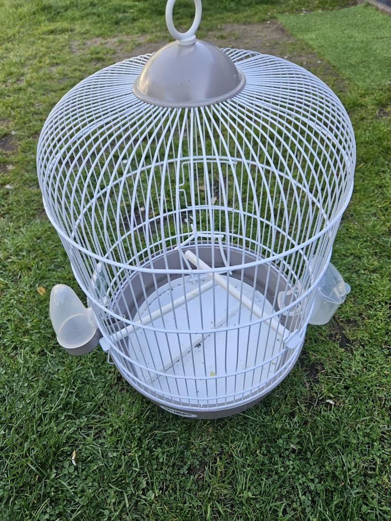 Draagbare ronde vogelkooi voor parkieten - Leuning voor klei, Dieren en Toebehoren, Ophalen, Vogelkooi