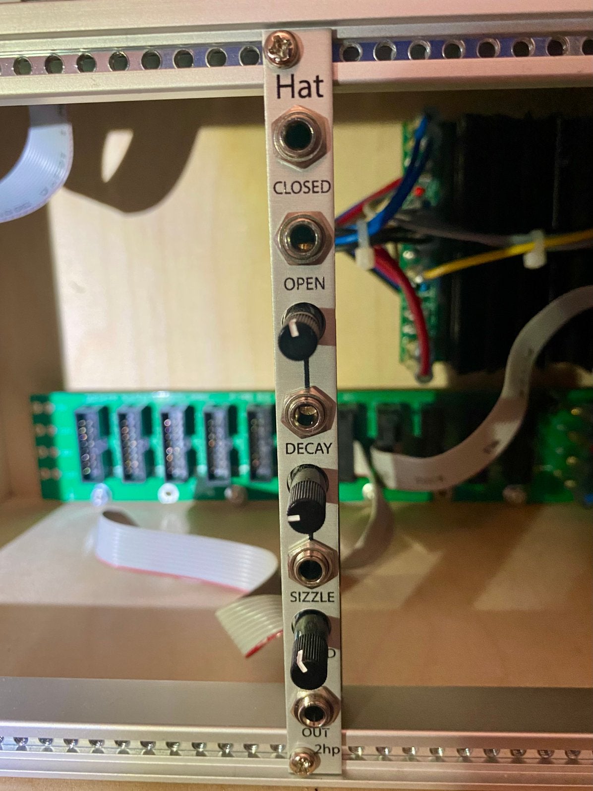 2hp Hat — Eurorack Hi-Hat-module (zo goed als nieuw), Muziek en Instrumenten, Ophalen of Verzenden, Zo goed als nieuw