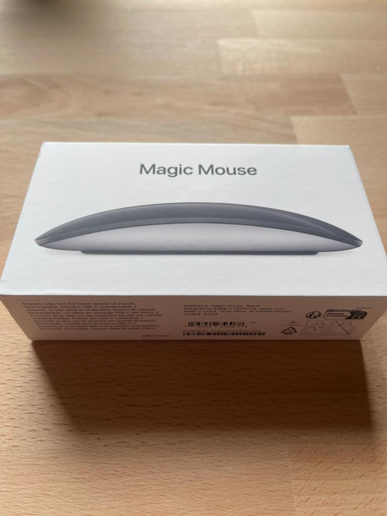 Nieuwe apple magic mouse usb c zwart, Computers en Software, Muizen, Ophalen, Nieuw, Draadloos, Muis