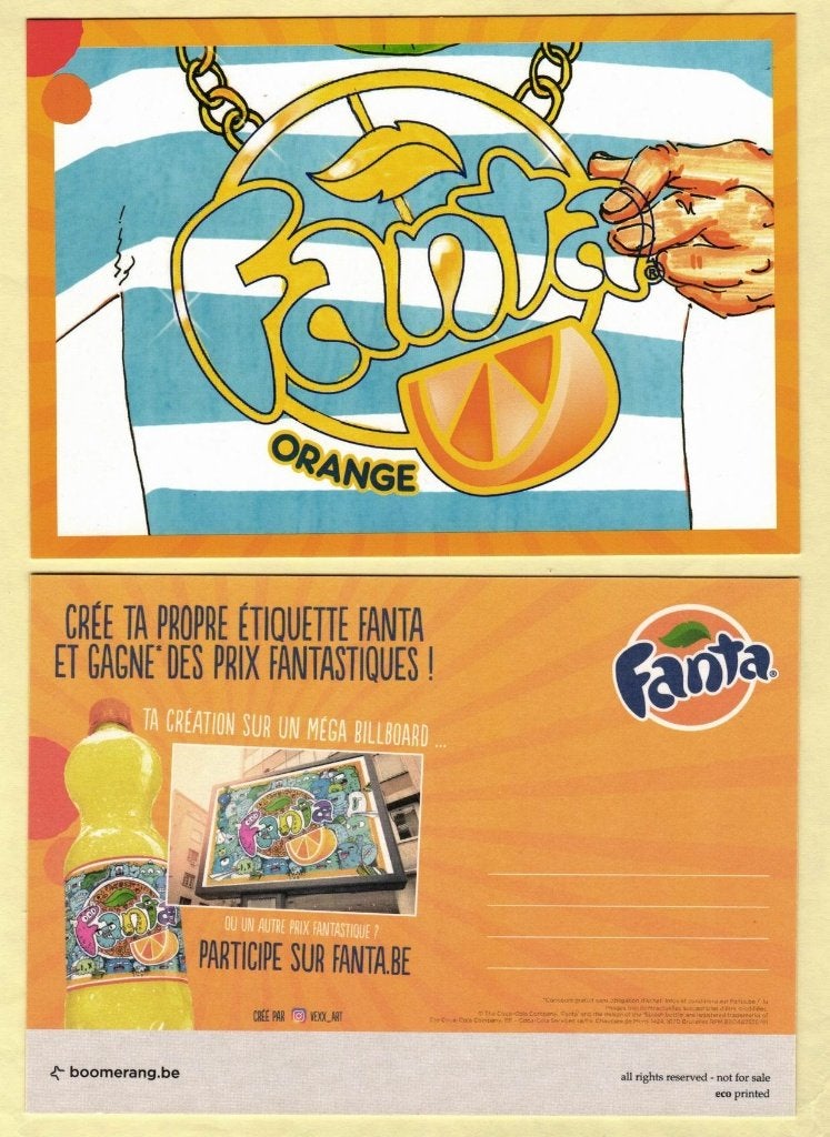 1 CP publicité Fanta (RV) FR, Collections, Enlèvement ou Envoi, 1980 à nos jours, Non affranchie, Autres thèmes
