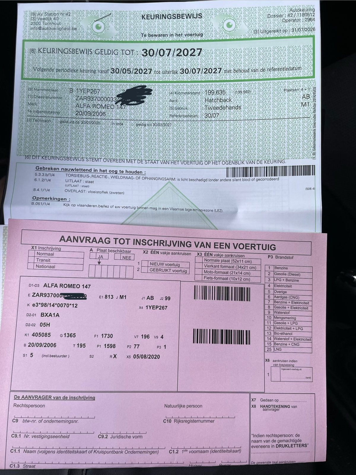 Alfa Romeo 147 1.6 benzine, Autos, Achat, Noir, 5 portes, 5 places
