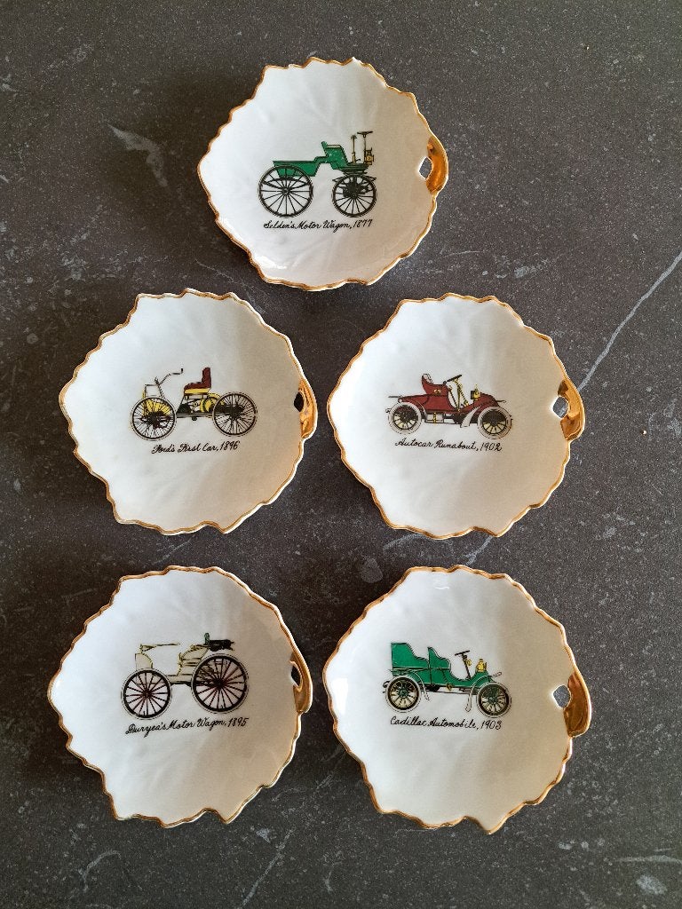 5 Asbakjes - Scotch Whiskey - Usher's Green Stripe, Antiek en Kunst, Ophalen of Verzenden