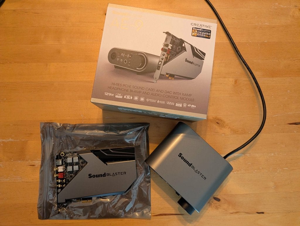 Sound Blaster AE-9 met Burson Audio V5i opamps, Computers en Software, Ophalen of Verzenden, Zo goed als nieuw, Intern, Creative labs