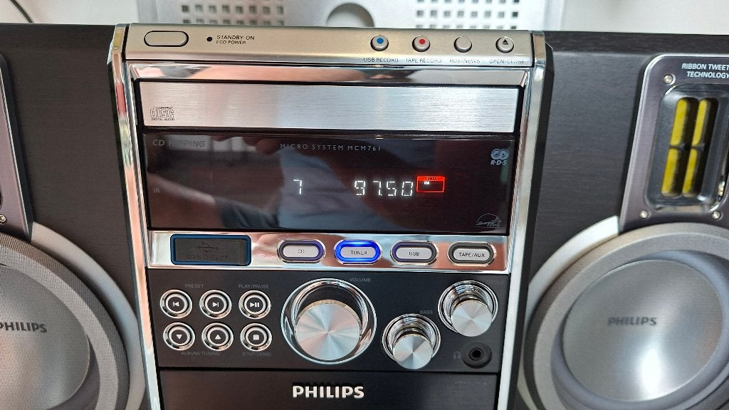 Chaîne hi-fi compacte Philips, TV, Hi-fi & Vidéo, Enlèvement, Comme neuf, Philips, Avec radio