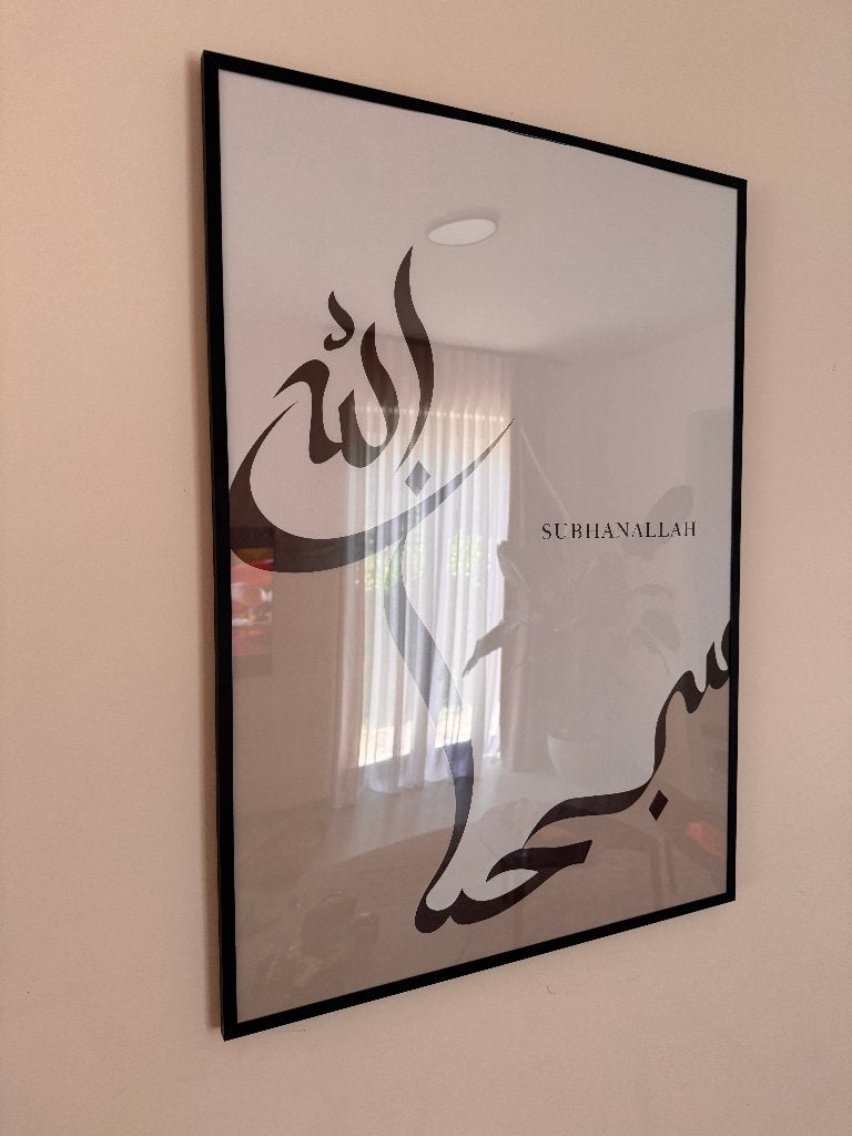 7x islamitische posters 50x70, Huis en Inrichting, Woonaccessoires | Lijsten, Beige, Ophalen of Verzenden, Zo goed als nieuw, 50 cm