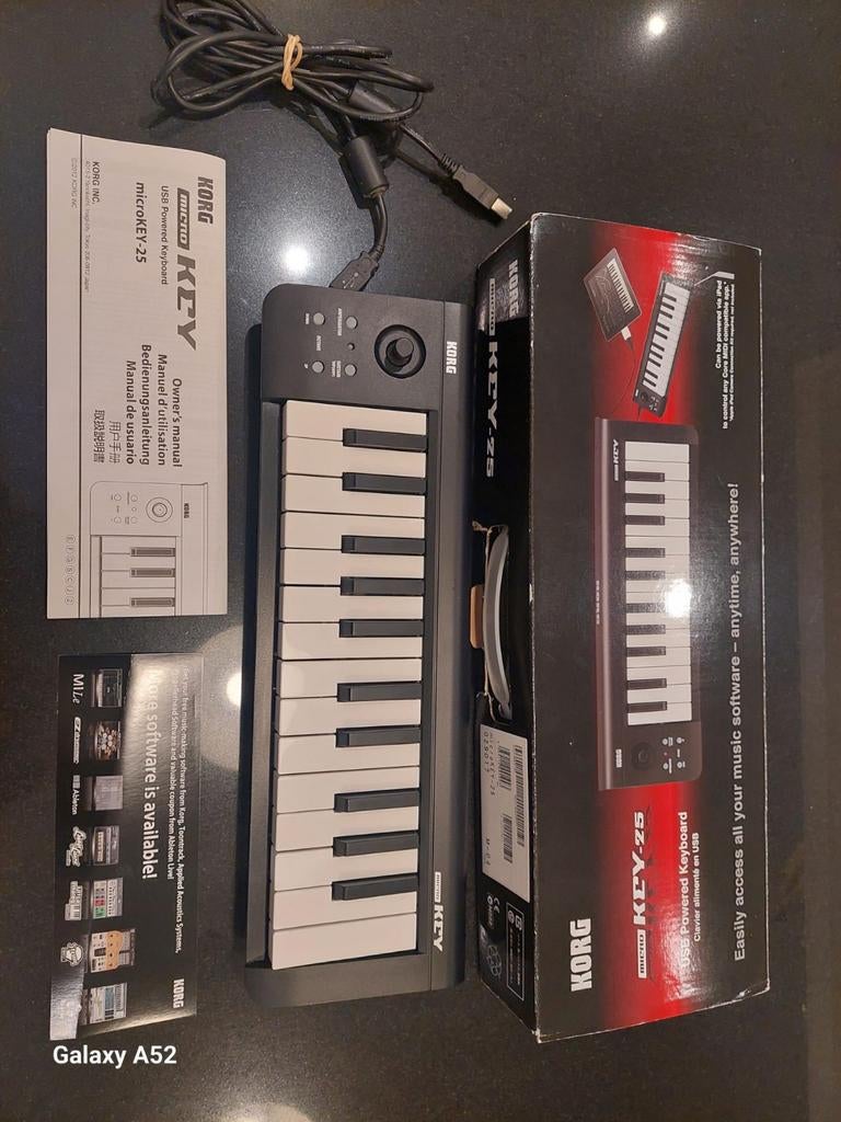 Korg microKEY 25, un clavier MIDI USB ultra-compact et léger, Enlèvement, Comme neuf