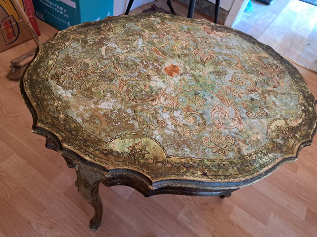 Vintage bijzettafel, Ophalen