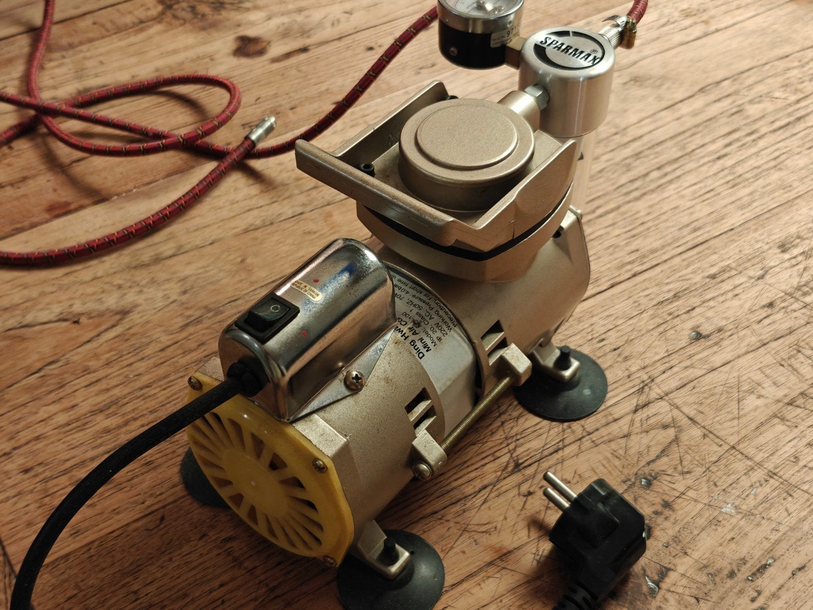 Sparmax AC-100 airbrush compressor, Ophalen, Gebruikt