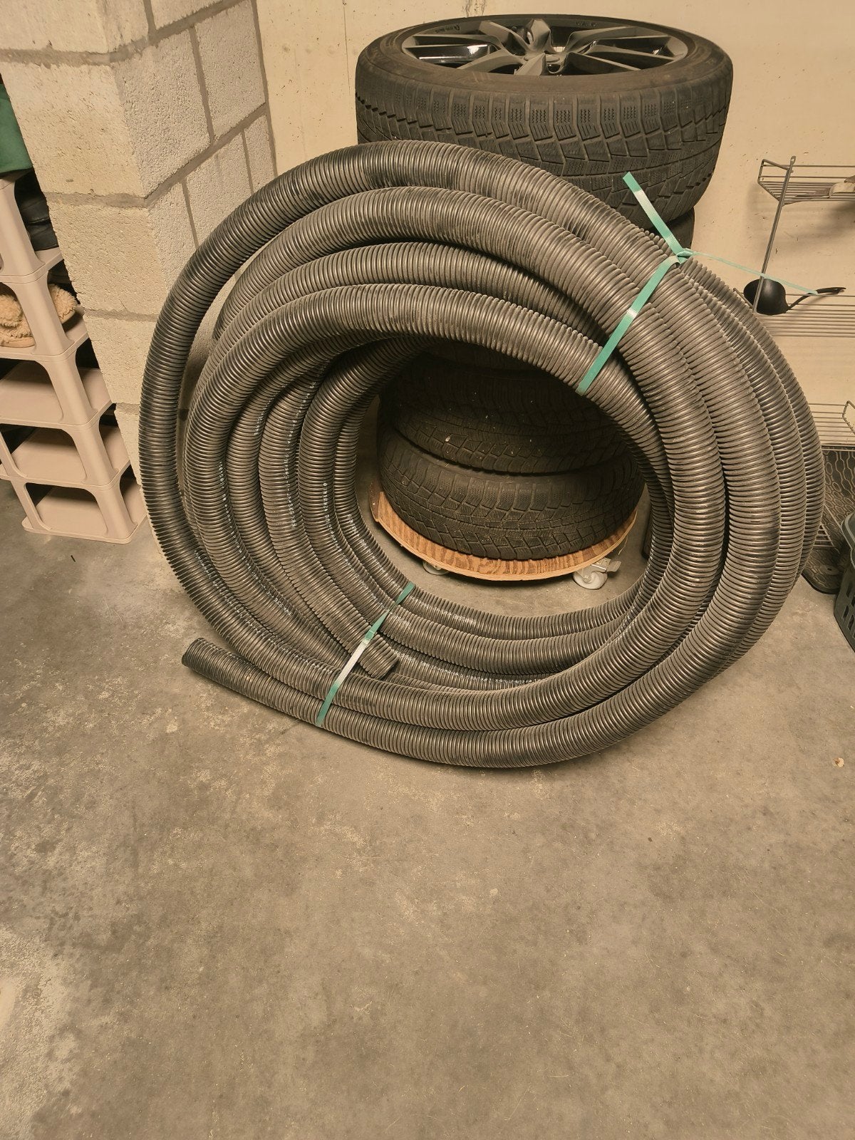 ventilatielatiebuis, Ophalen