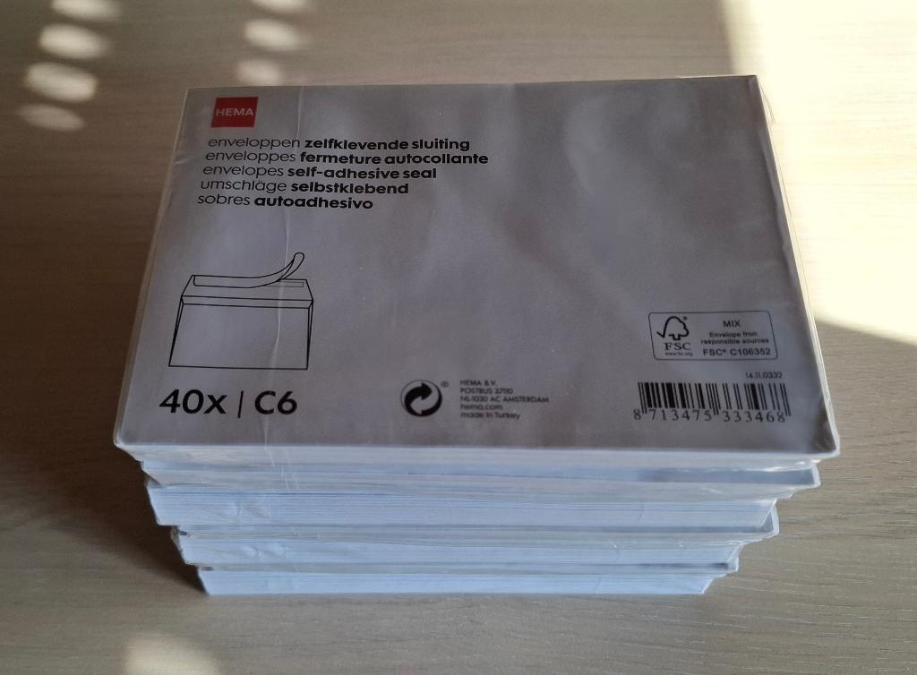 Enveloppen C6 zelfklevend, Ophalen of Verzenden, Envelop