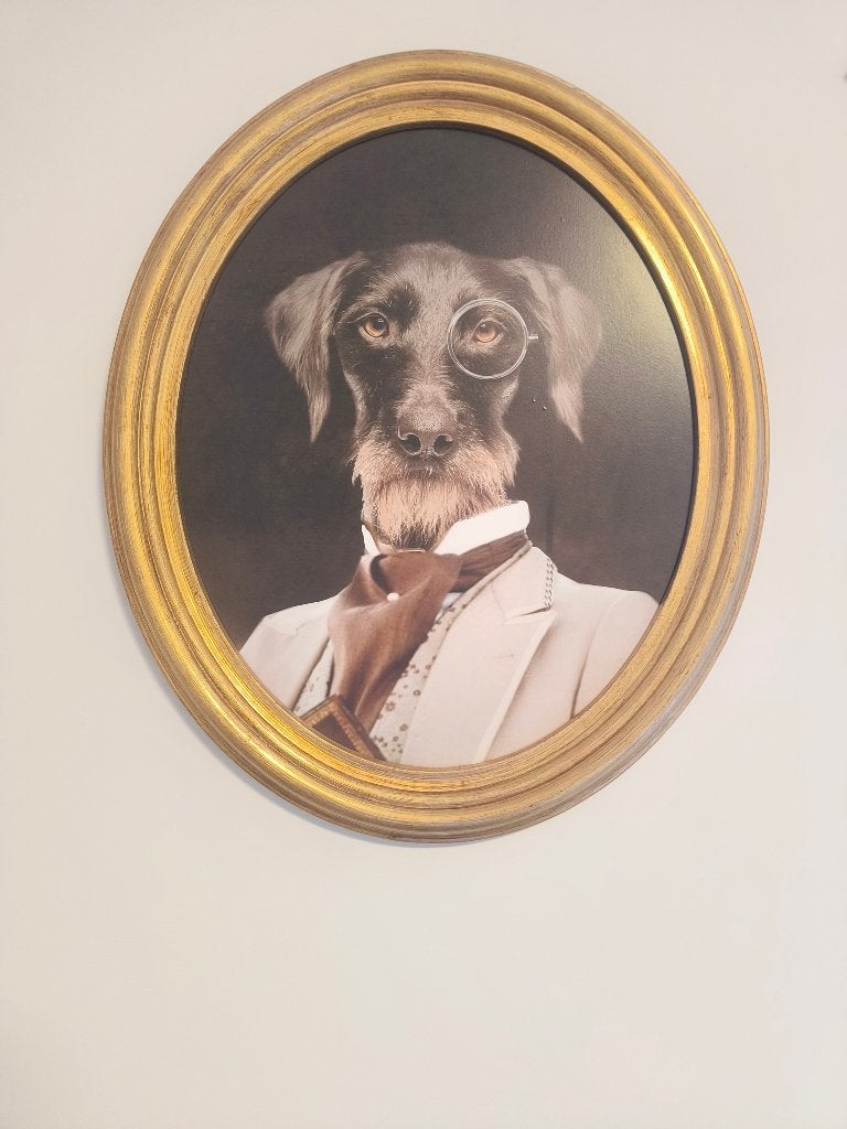 Wanddecoratie hond nieuw!, 64 cm, Schilderij, Meerkleurig, Nieuw