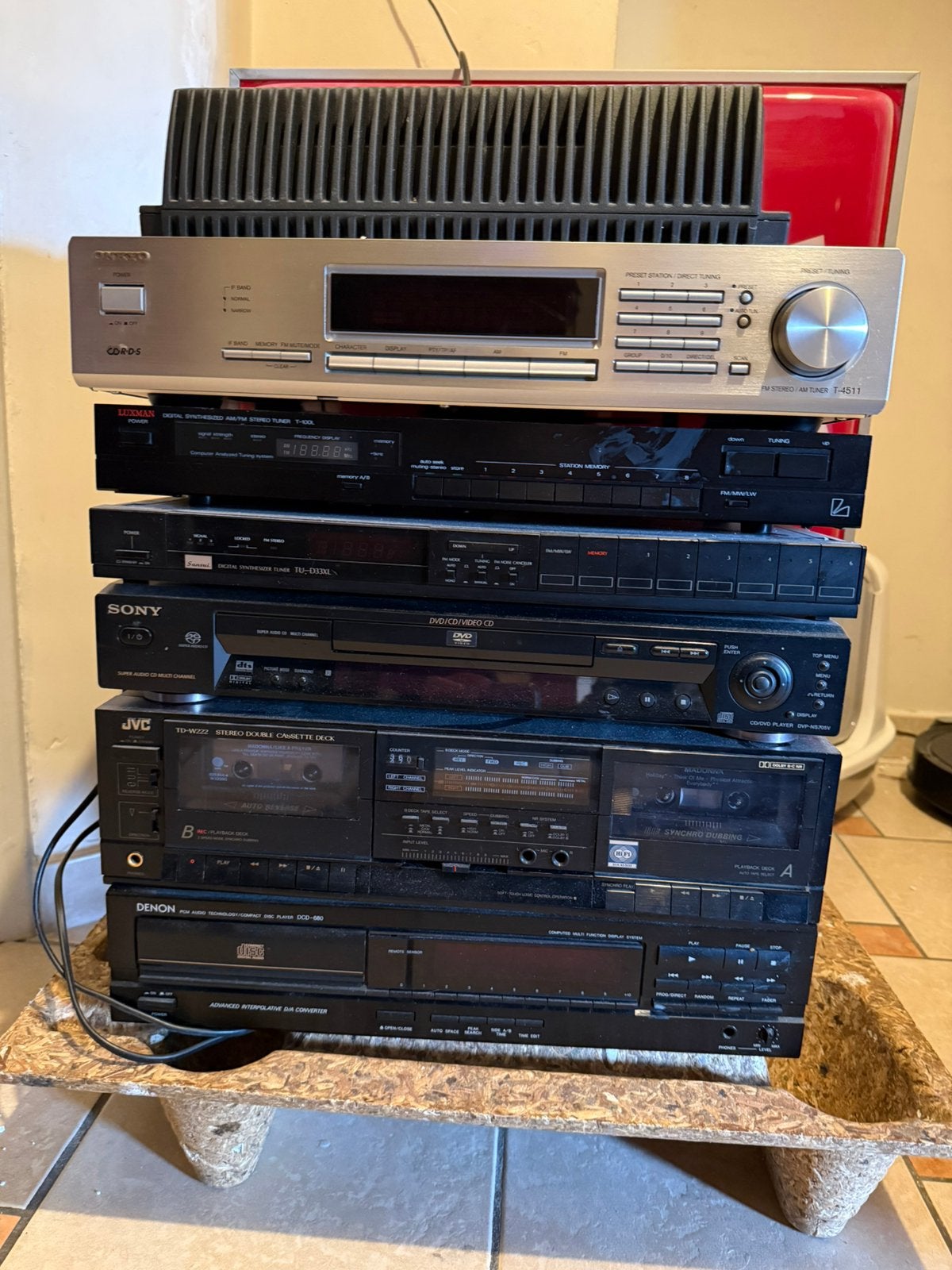Lot hi-fi tout fonctionne ! Luxman sansui denon sony onkyo…., Enlèvement, Comme neuf