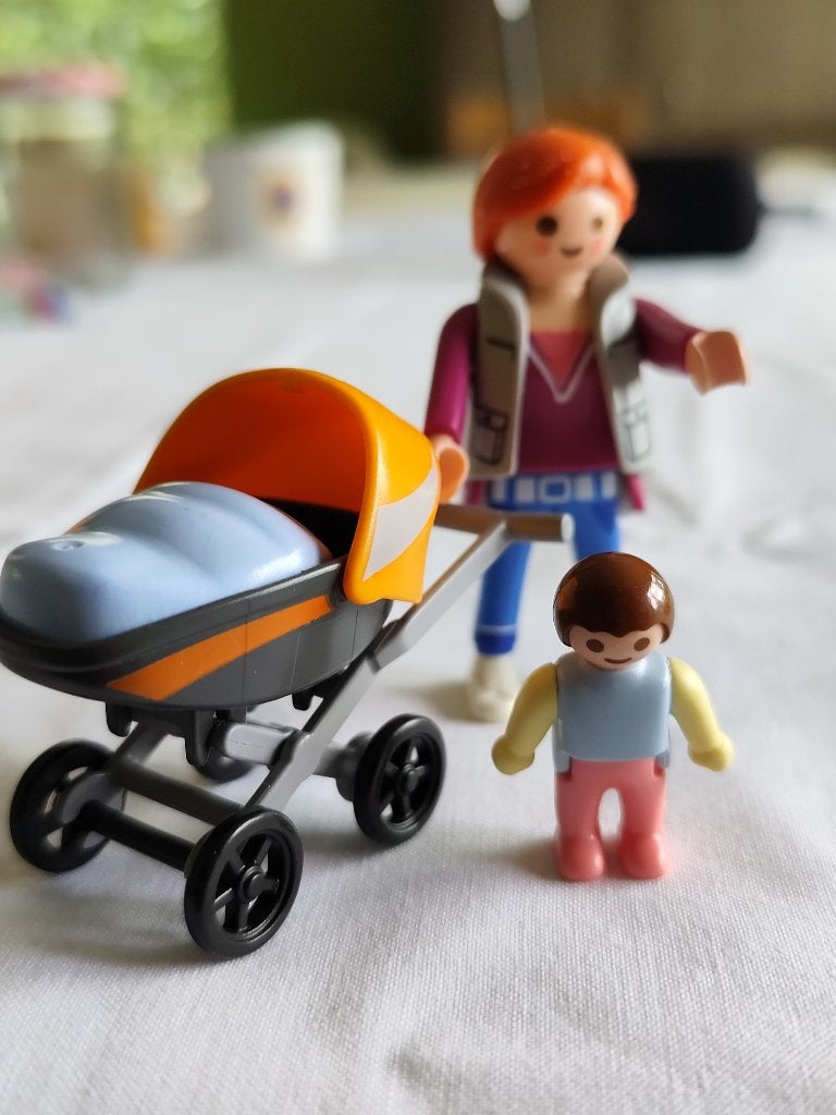 Playmobil 4756 moeder met kinderwagen, Ophalen, Gebruikt, Complete set, Figuren