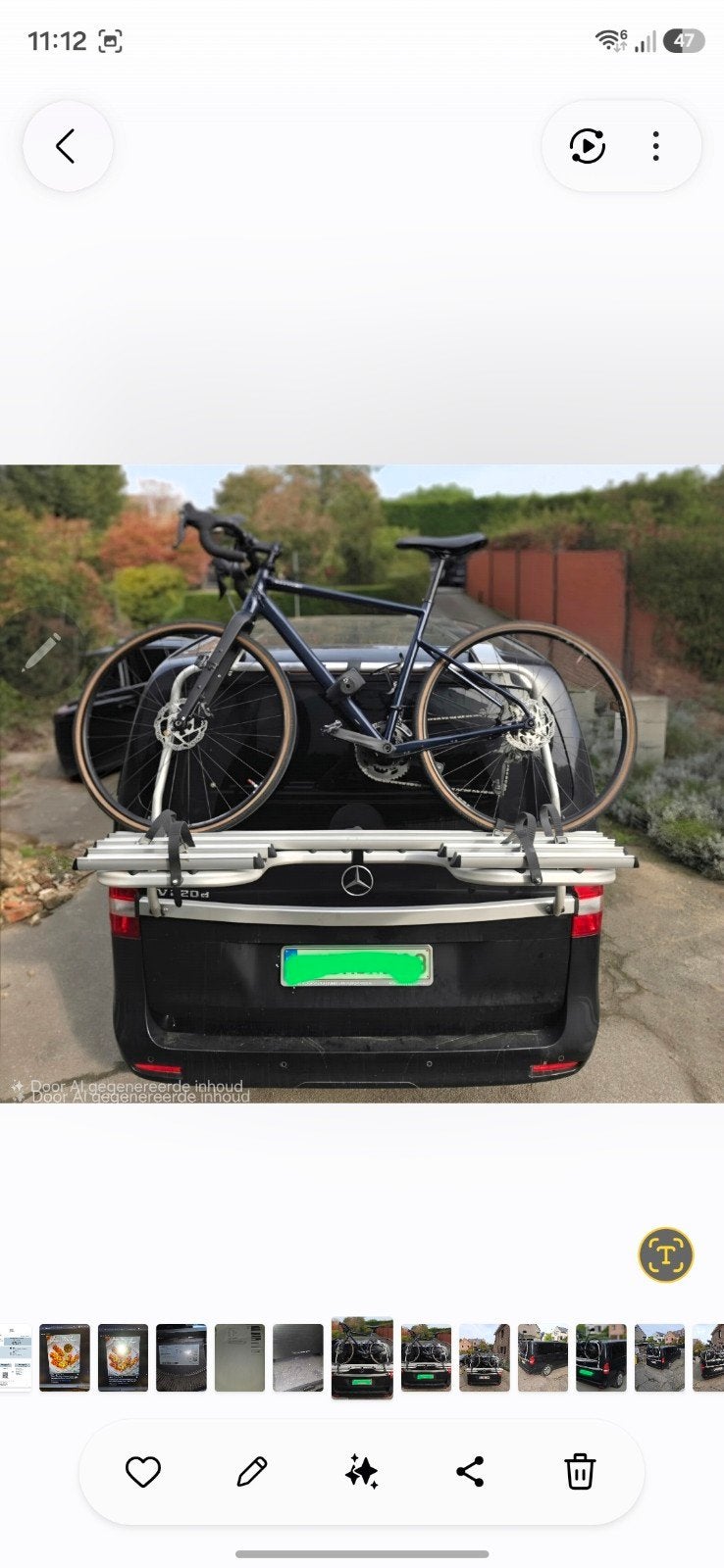fietsendrager Mercedes-Benz/ Thule (origineel), Auto diversen, Ophalen, 3 fietsen of meer, Achterklepdrager, Elektrische fiets