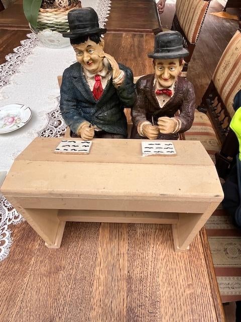 Laurel & Hardy op schoolbank, Ophalen, Gebruikt, Fantasy