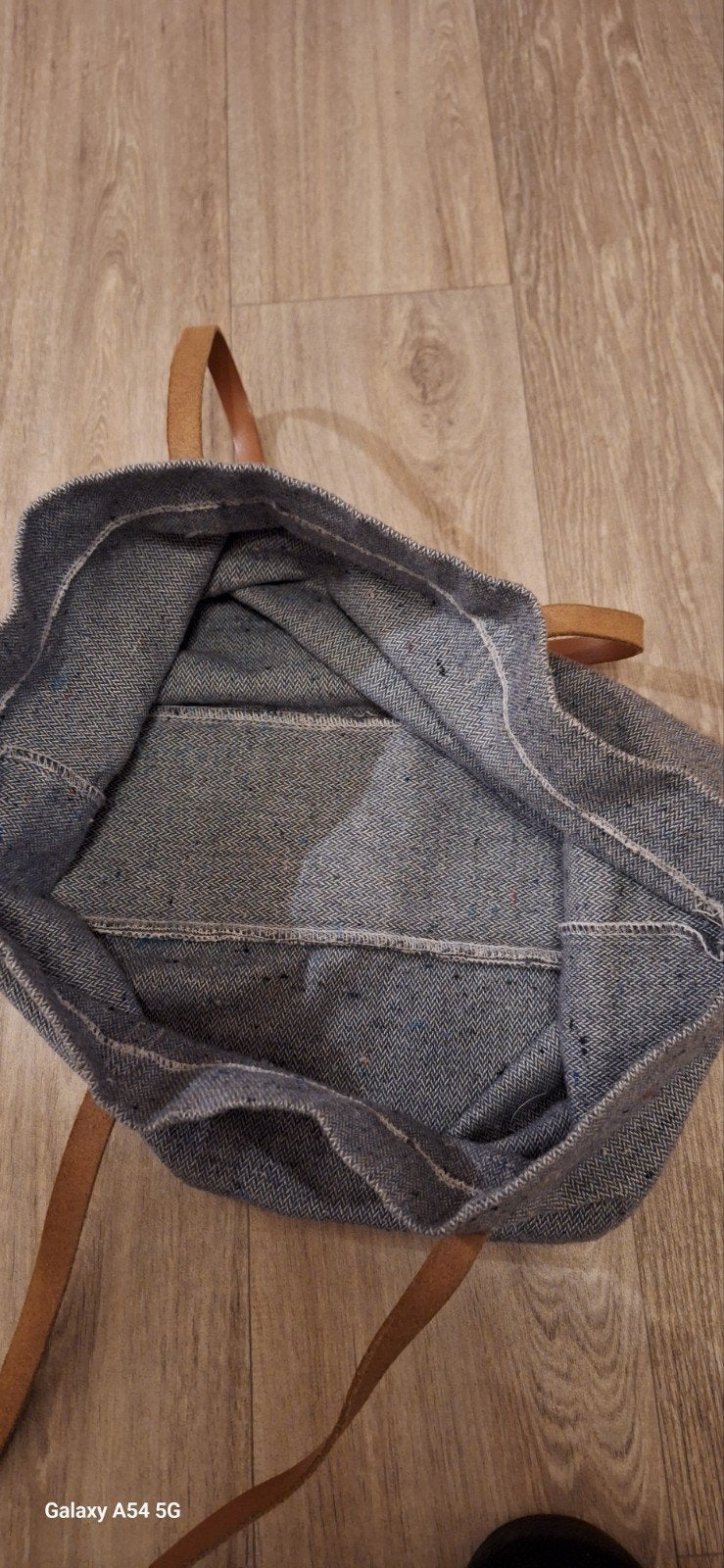 grote jeans tas, Handtassen en Accessoires, Ophalen, Zo goed als nieuw, Blauw, Handtas