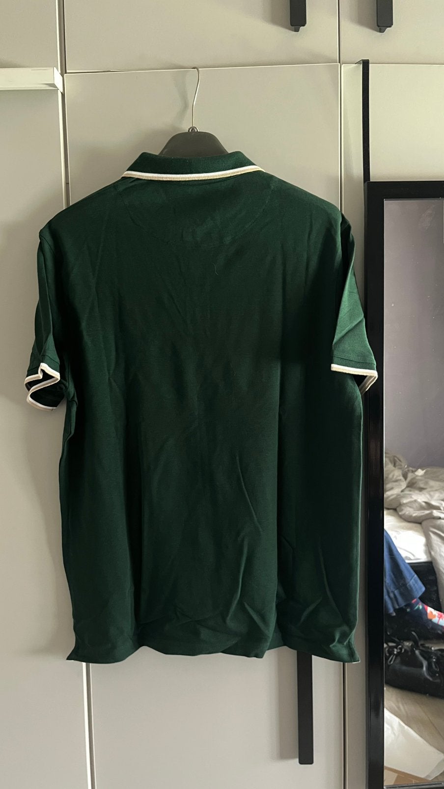 Donker groene polo, Vêtements | Hommes, Polos, Enlèvement, Comme neuf, Taille 48/50 (M), Vert