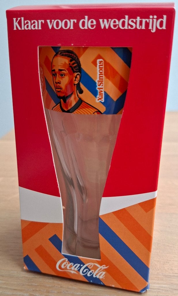Coca Cola glas WK voetbal 2026 Xavi Simons, Verzamelen, Sportartikelen en Voetbal, Ophalen of Verzenden, Nieuw