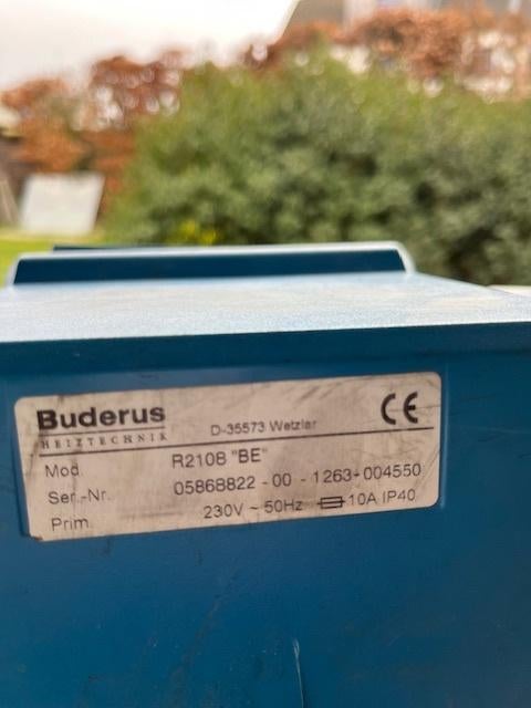 Buderus Logamatic, Ophalen, Gebruikt