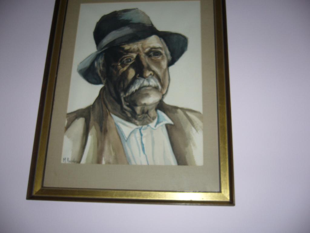 schilderij - oude man, Ophalen