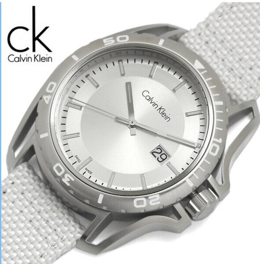 Calvin Klein HERENHORLOGE K5Y31VK6 Earth horloge NIEUW!!, Handtassen en Accessoires, Ophalen of Verzenden, Nieuw