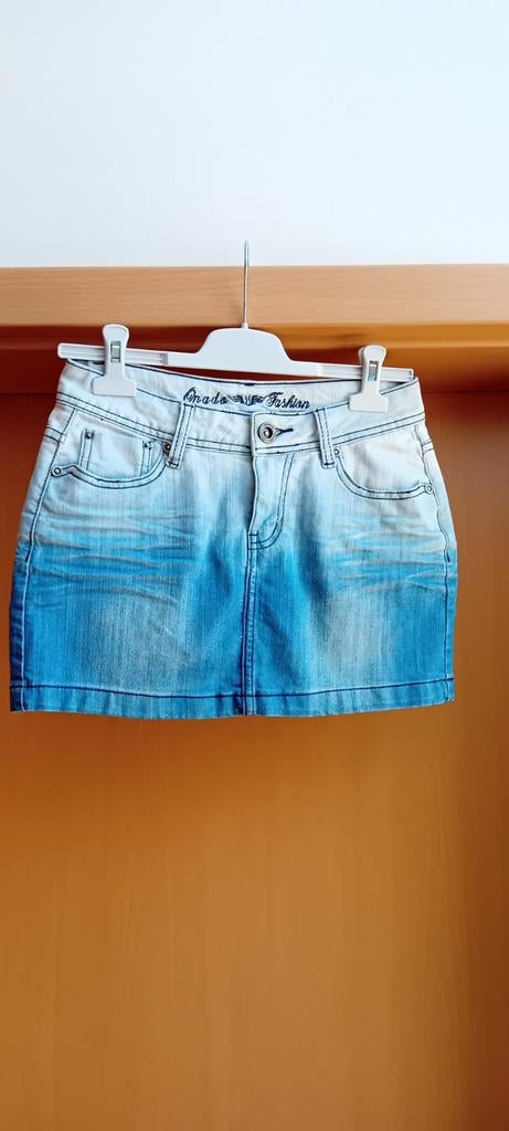 Mini-jupe en jeans taille 36/38, Comme neuf, Bleu, Onado, Enlèvement ou Envoi