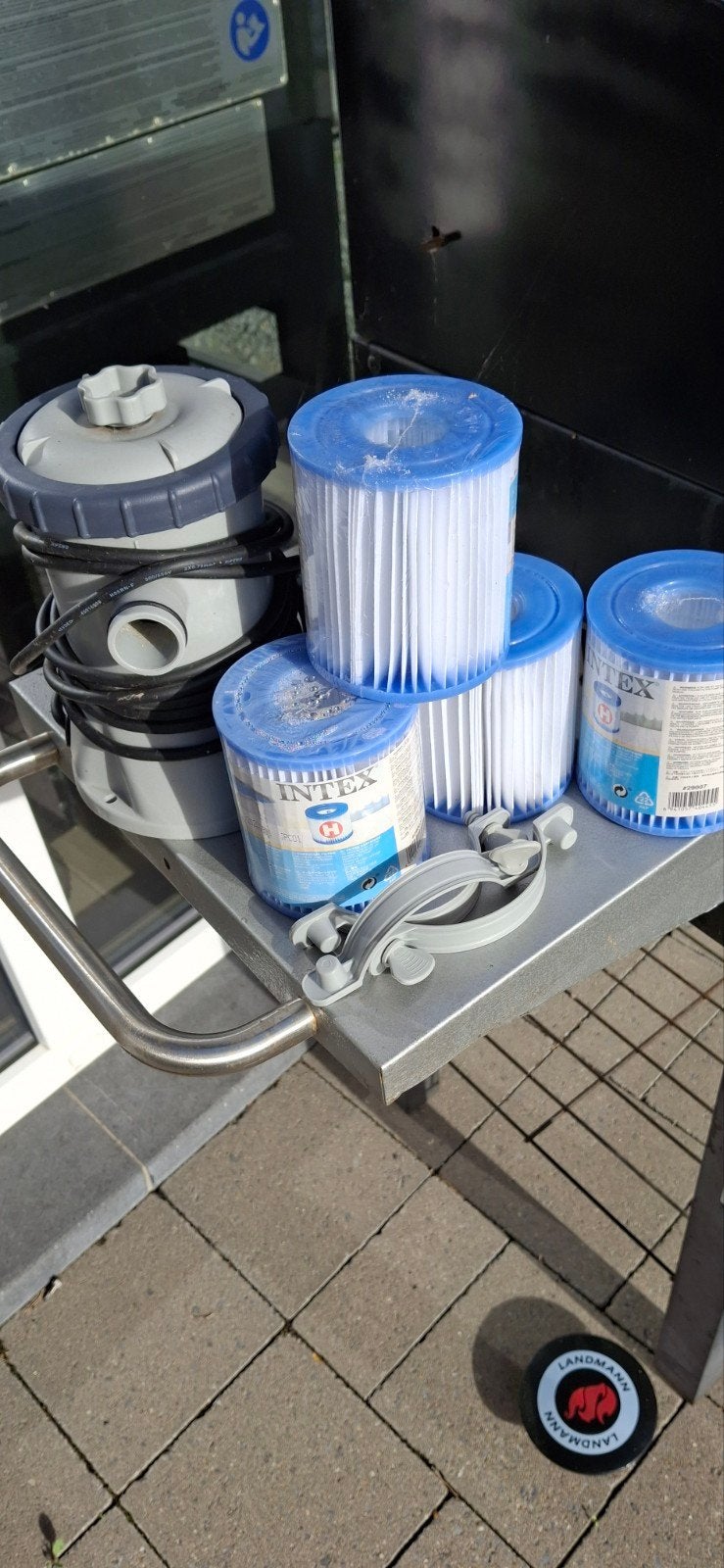 intex filterpomp en 4 nieuwe filters, Tuin en Terras, Ophalen