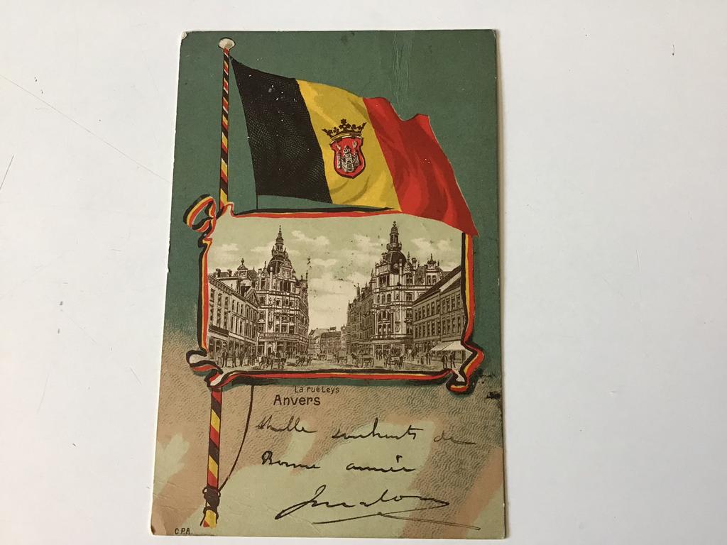 Oude postkaart Antwerpen., Verzamelen, Ophalen, Gelopen, Antwerpen