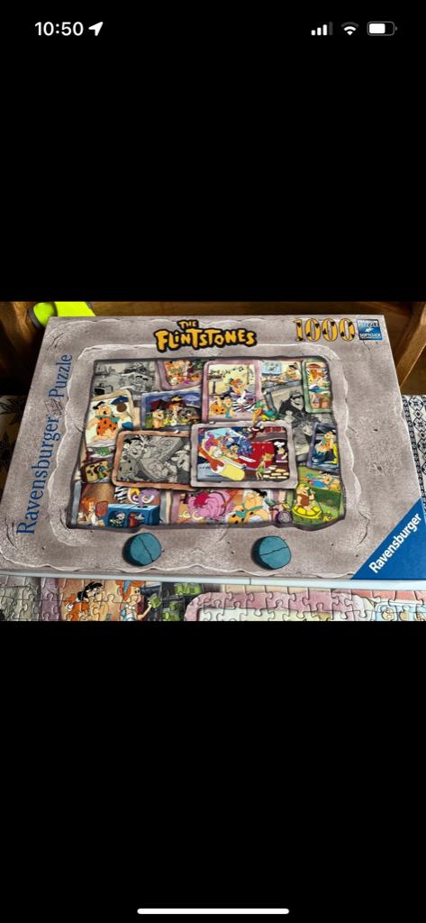Puzzel : Flinstones 1000 stuks, Ophalen of Verzenden, Zo goed als nieuw