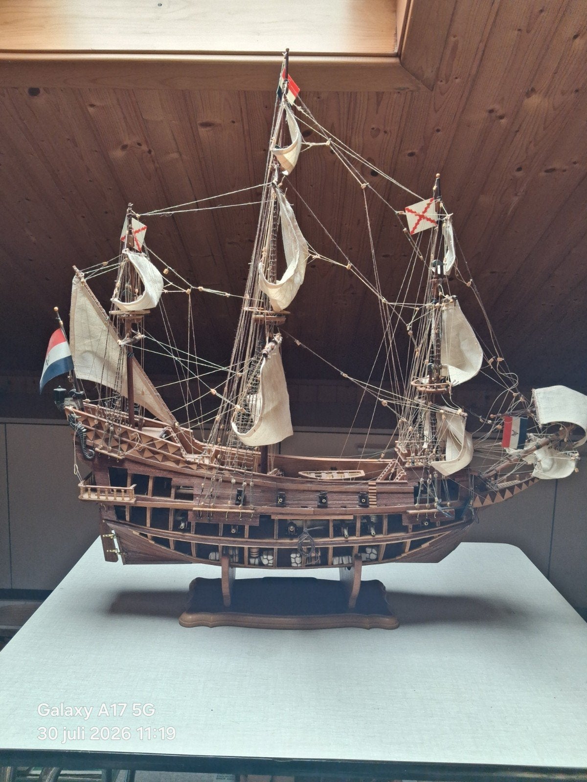 houten scheepsmodel  De Eendracht, Enlèvement, Utilisé