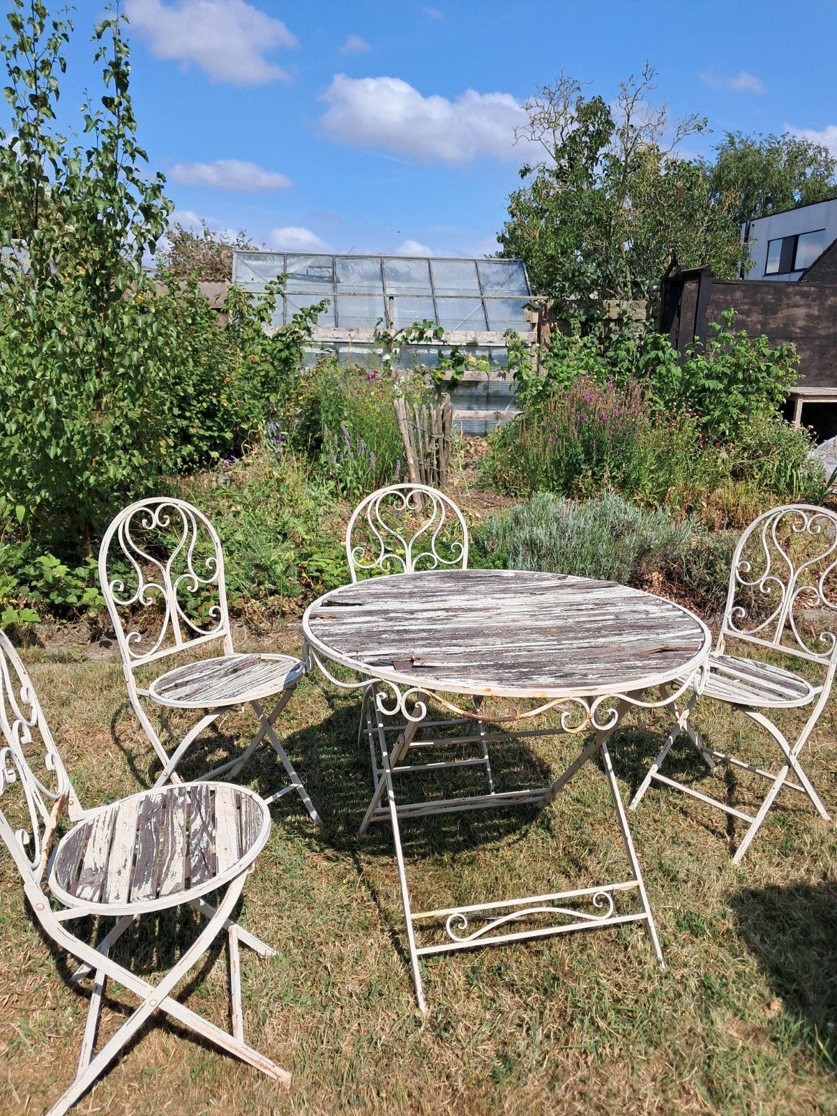 Tuinset:  tuintafel en stoelen, Ophalen, Tuinset