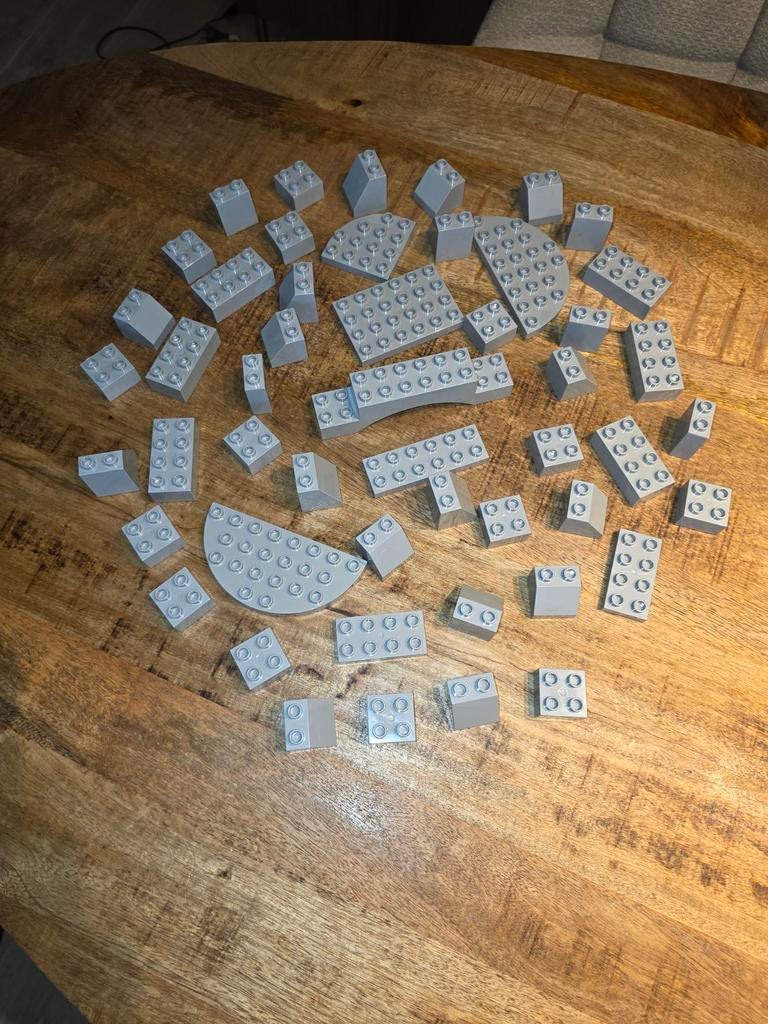 50 licht grijze lego duplo blokken, Ophalen of Verzenden, Duplo