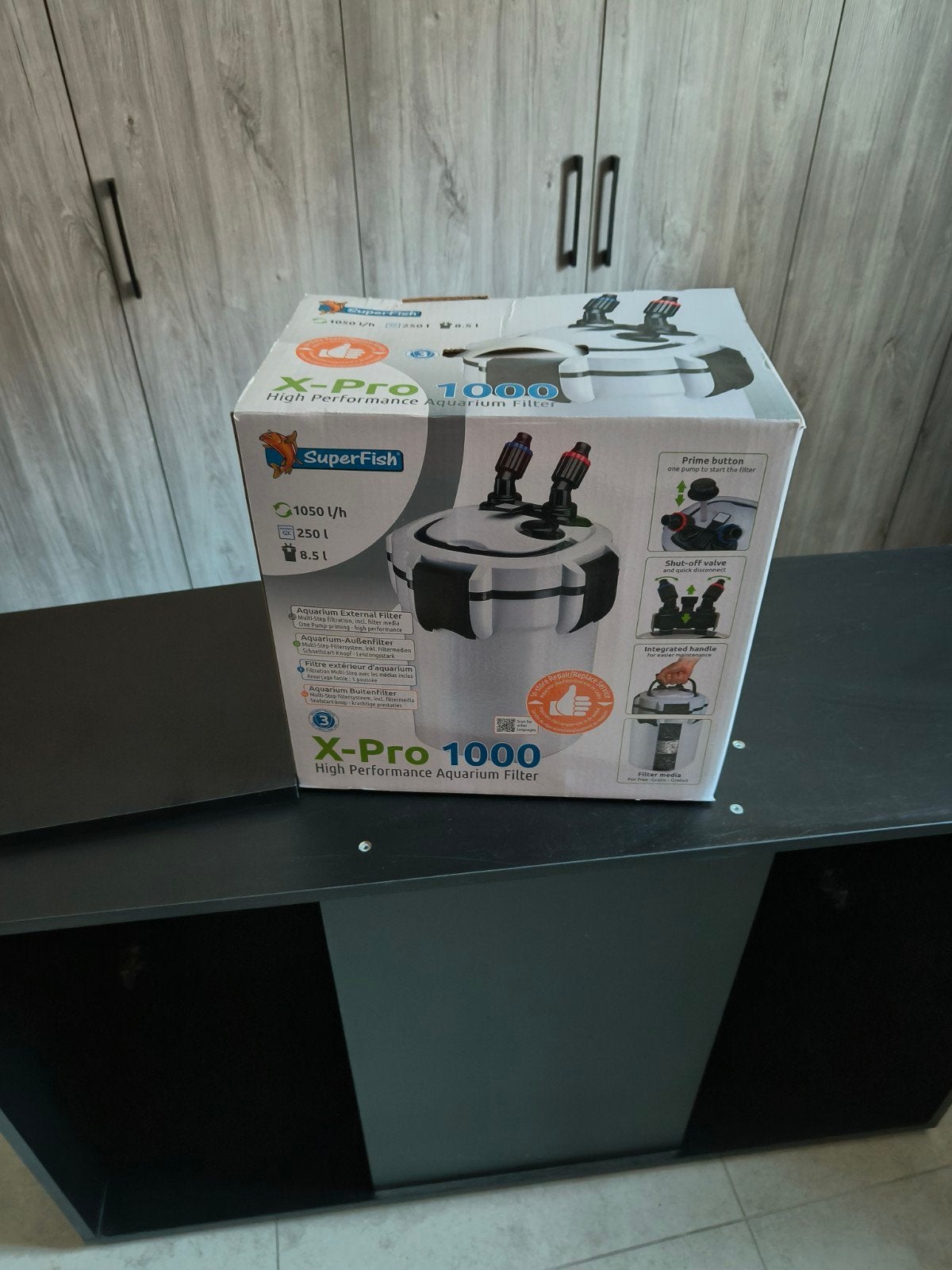 Super Fisch X-Pro 1000 filter, Ophalen, Inclusief toebehoren, Zo goed als nieuw, Filter