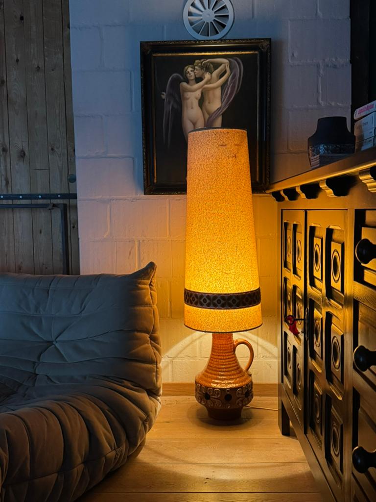 Lampe Fat Lava - lampe vintage des années 70, Enlèvement, Utilisé, Ampoule LED