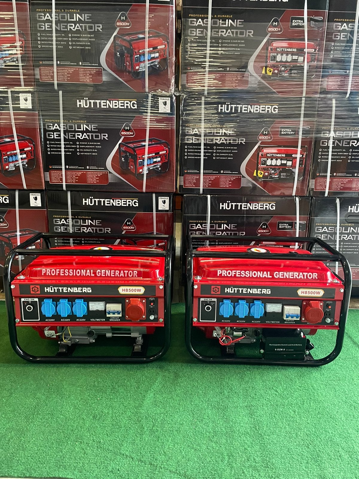 Nieuwe Huttenberg H8500w benzine noodstroom aggregaten, Caravans en Kamperen, Ophalen, Nieuw