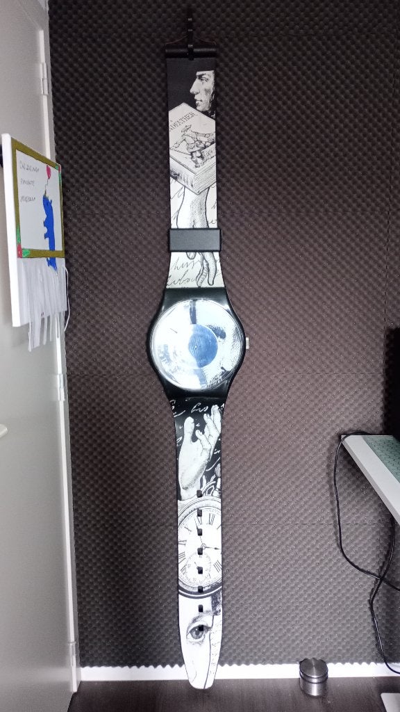 Swatch Maxi-wandklok, Zichtbaar uurwerk, Analoog, Ophalen of Verzenden, Overige merken