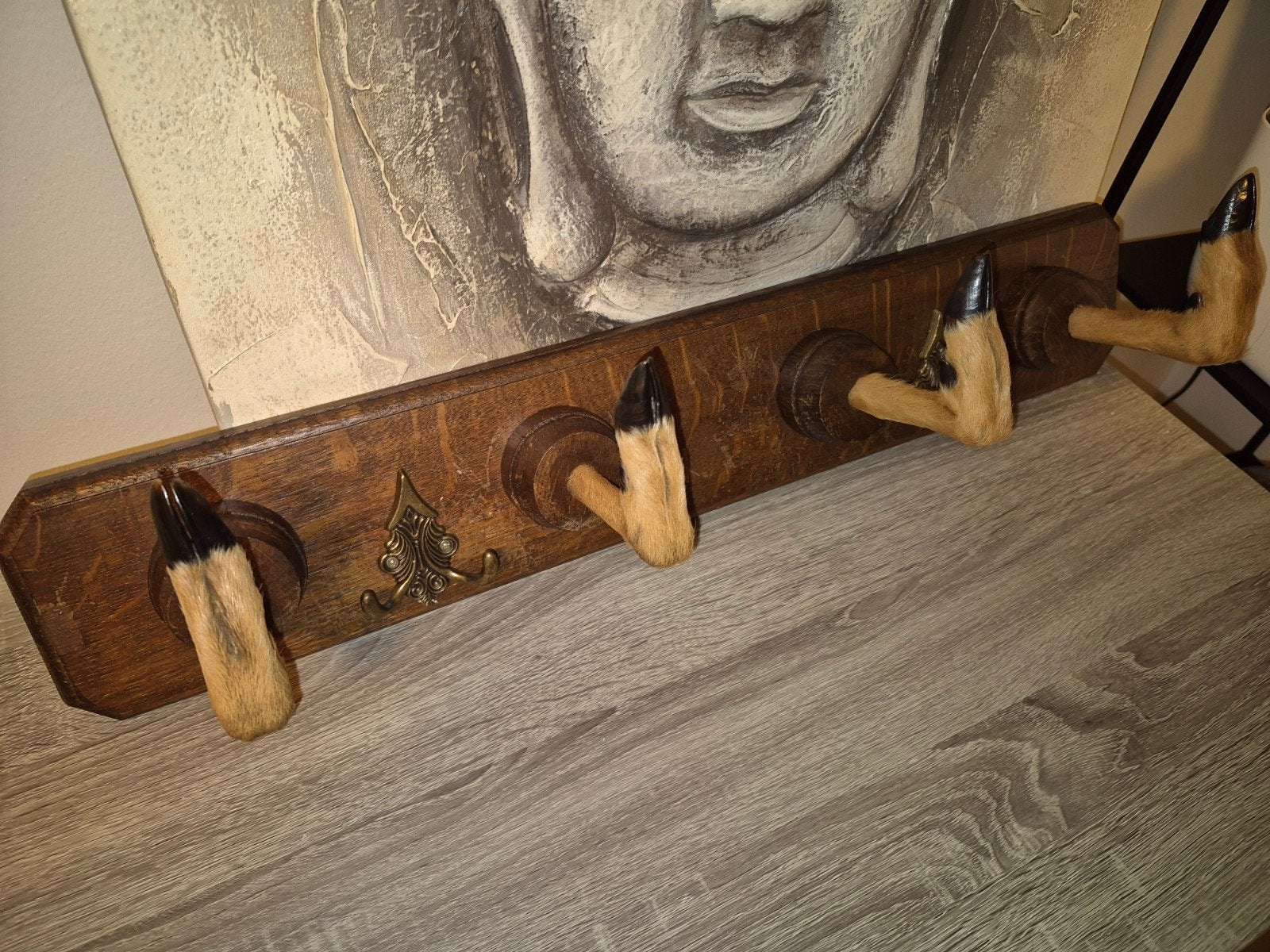 vintage wandkapstok of antiek geweerrek (wapenrek) uit 1950, Huis en Inrichting, Woonaccessoires | Kapstokken, Ophalen of Verzenden