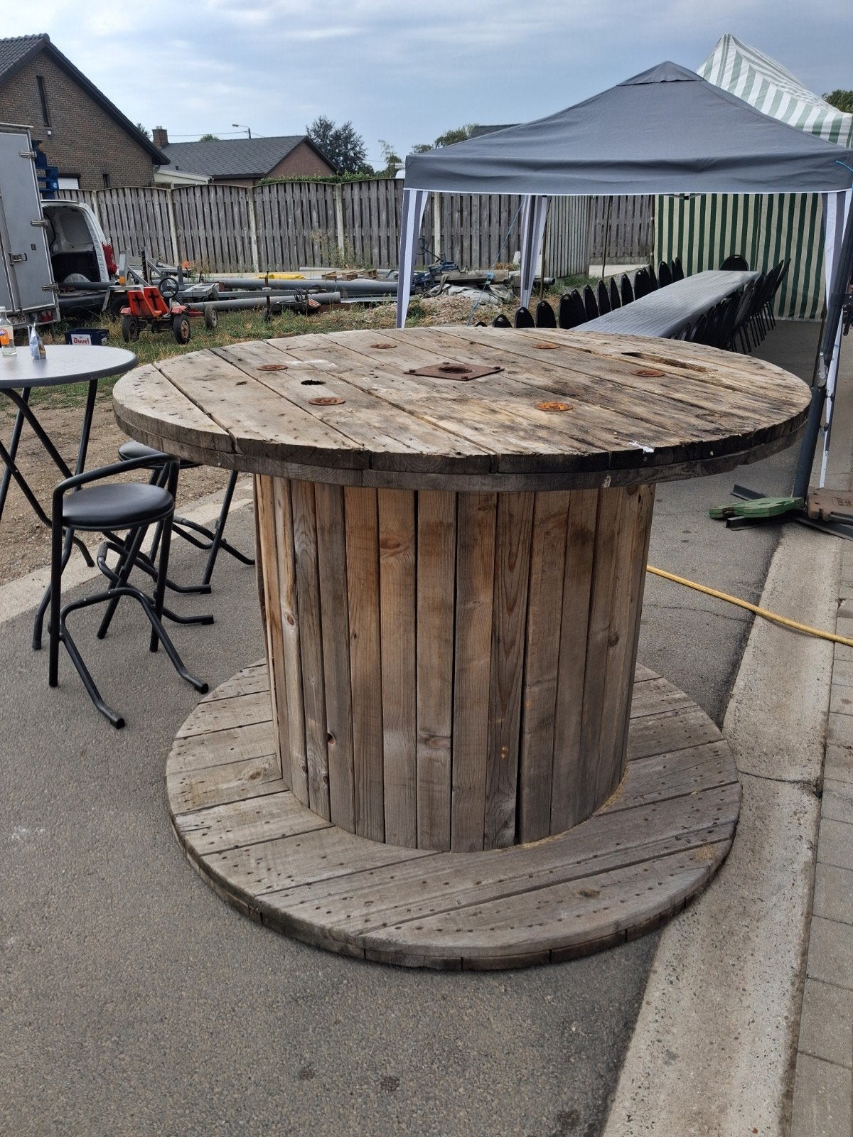 houten bobijn 1.8m doorsnede, Enlèvement, Comme neuf, Rond, Bois