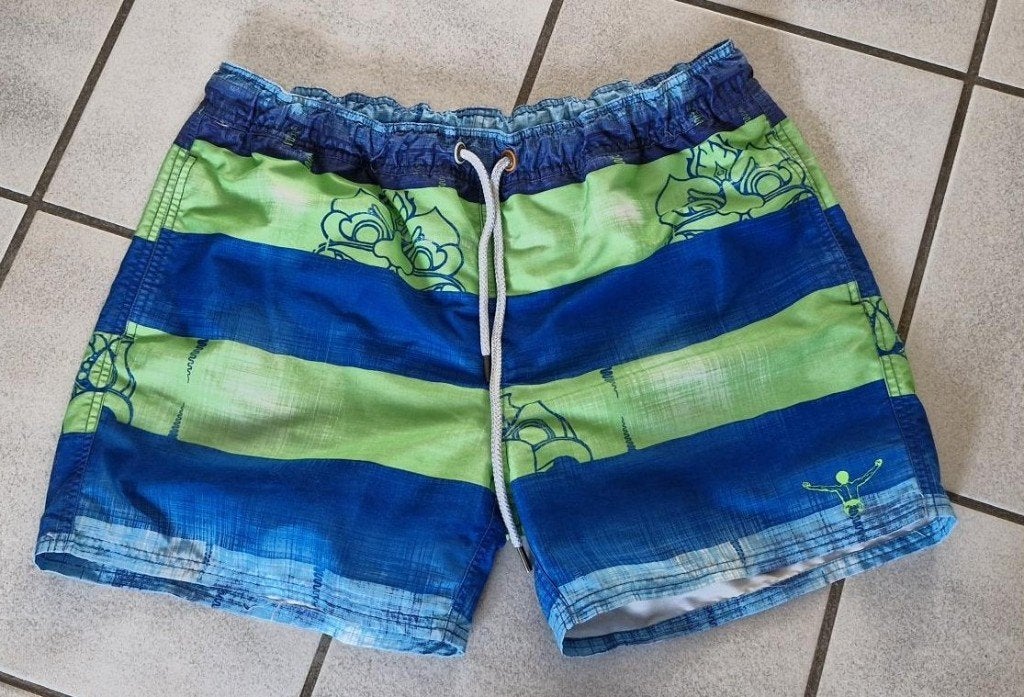 Heren Zwemshort - Chiemsee - blauw/groene print - XXL, Overige maten, Chiemsee, Zwemshort, Verzenden