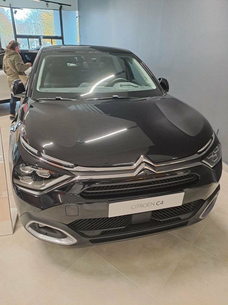 citroen c4 max, Auto's, 4 cilinders, Leder en Stof, Zwart, 5 deurs