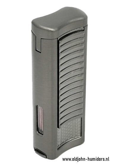 RONSON PASSAT AANSTEKER 2 X JETFLAME BOOR GUN METAL      ro5, Verzenden, Nieuw, Aansteker