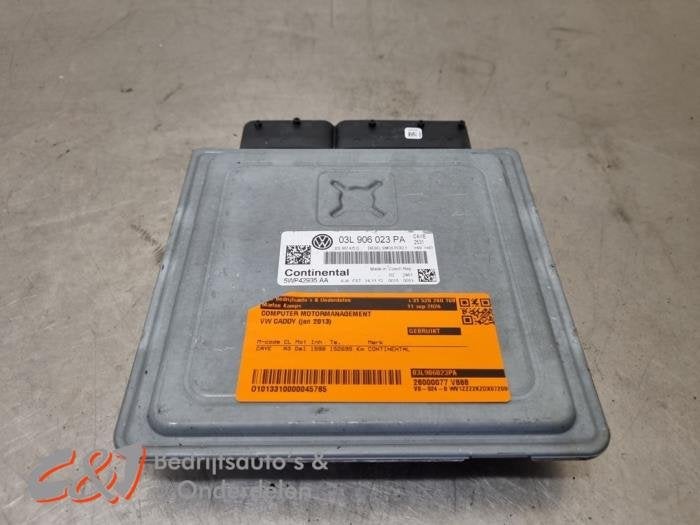 Ordinateur gestion moteur d'un Volkswagen Caddy, Volkswagen, -, 3 mois de garantie, Utilisé