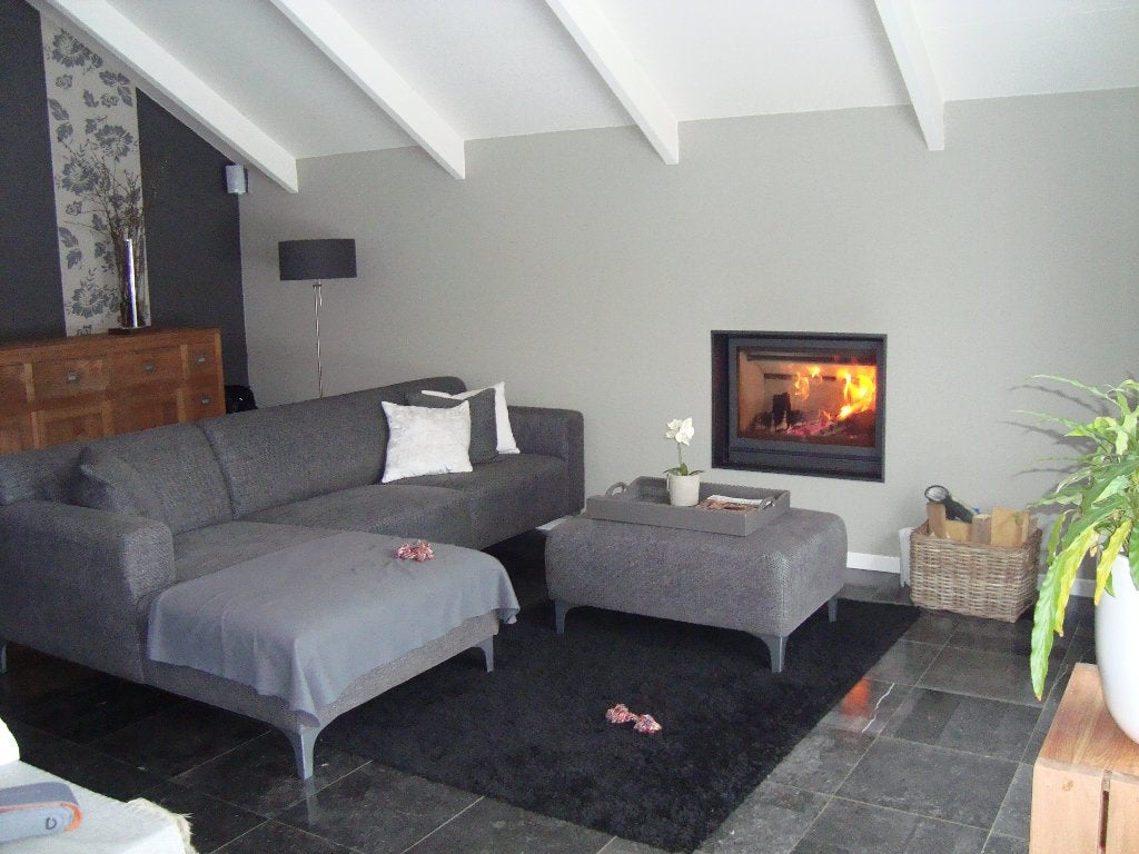 Hout kachel inbouw haard, Ophalen, Gebruikt