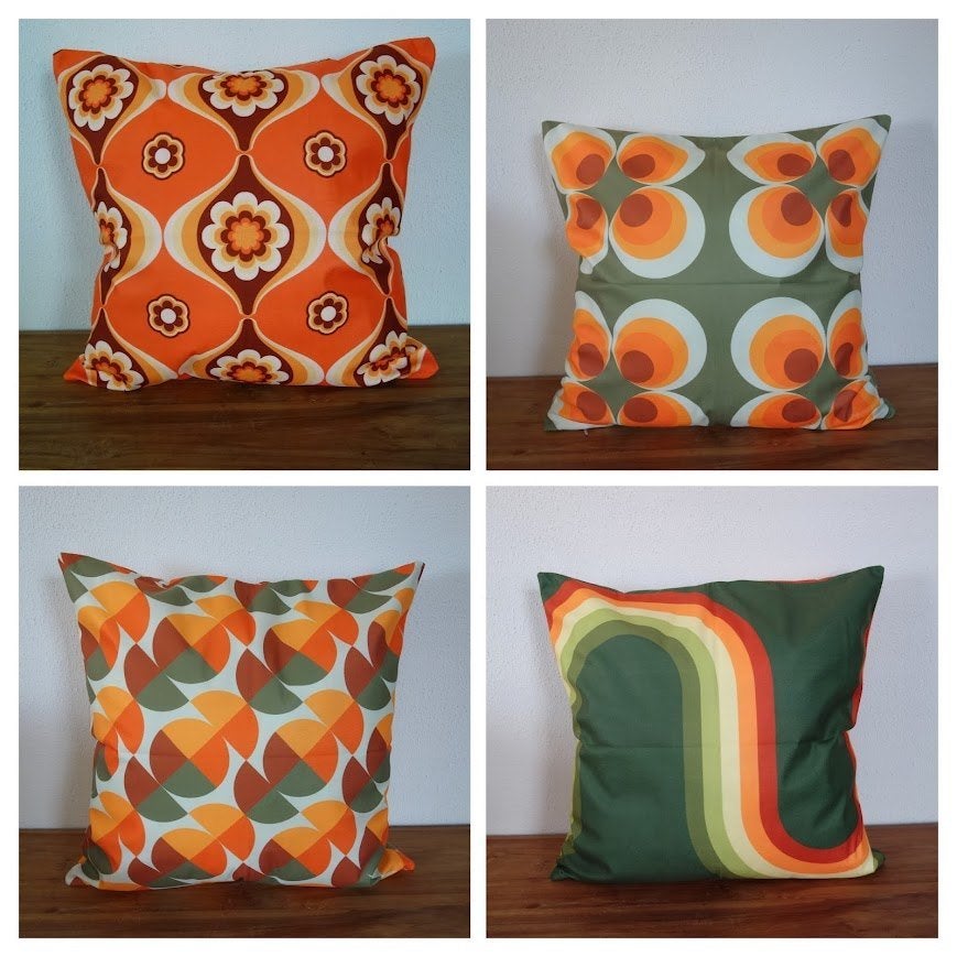 Retro vintage stijl kussenhoezen 45 x 45 cm diverse modellen, Huis en Inrichting, Woonaccessoires | Kussens, Verzenden, Nieuw