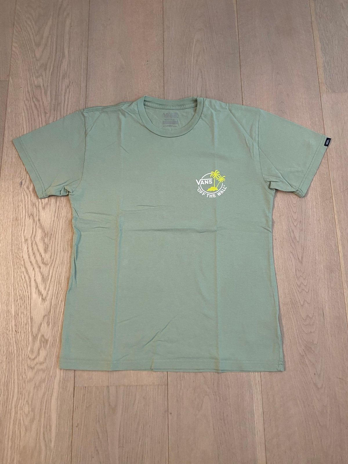 T-shirt Vans Off The Wall vert clair S, Enlèvement ou Envoi, Comme neuf, Taille 46 (S) ou plus petite, Vert